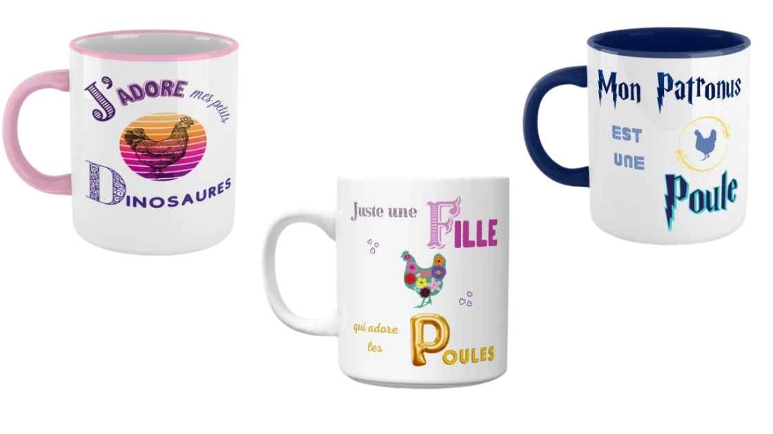 mug poule pour enfant