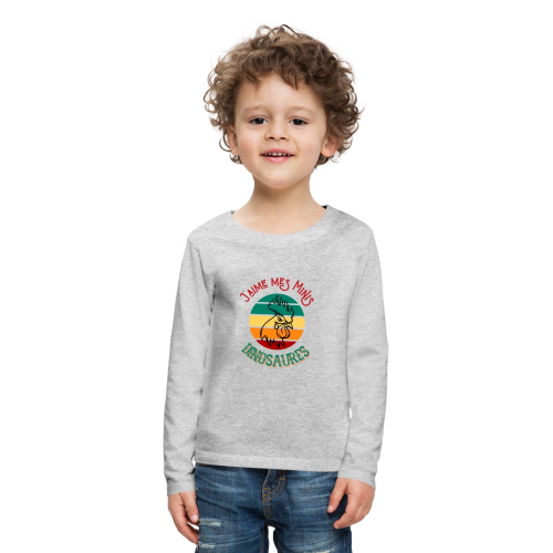 t-shirt manches longues poule mini dinosaures pour enfant